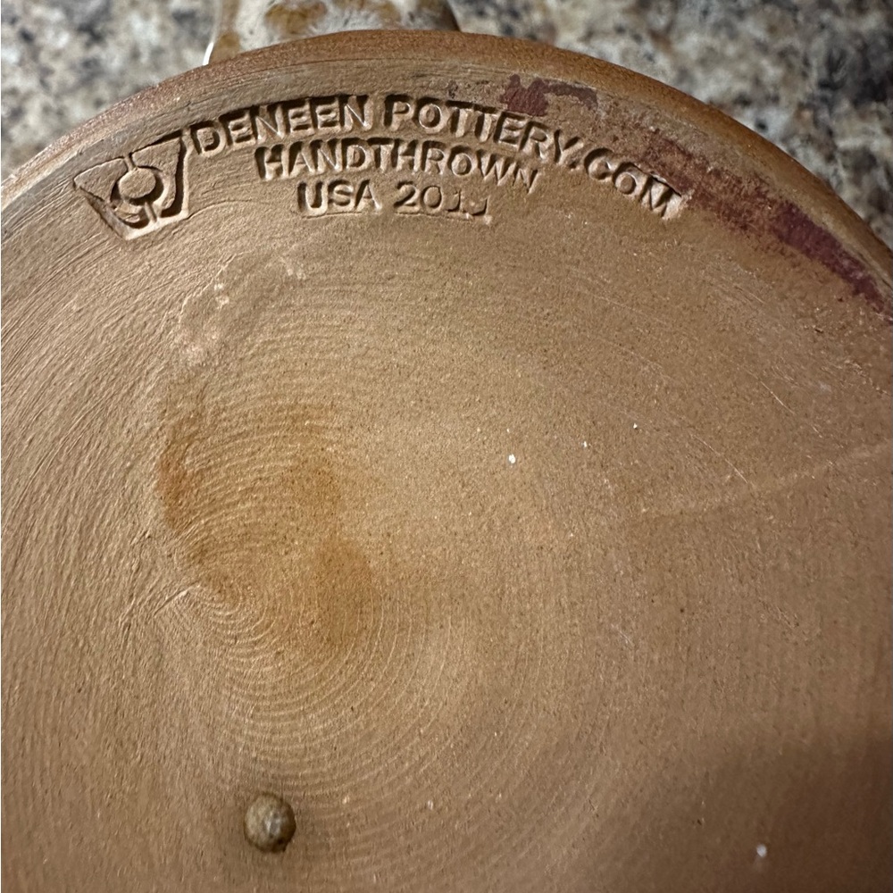 Deneen Pottery Egg Harbor Cafe Mug Rooster Hand Thrown USA 2011 - Picture 5 of 9